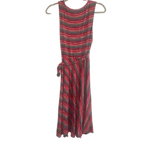 ✨BAILEY 44 EMILE MULTICOLOR STRIPES FAUX WRAP BELTED A-LINE MIDI SZ S DRESS✨ - Picture 7 of 10